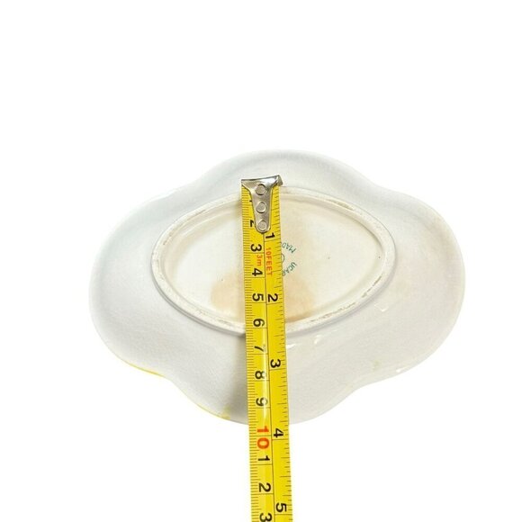 Vintage Ucagco Rooster, Roses Dish Early Provincial Underglaze Decorative Plate - Picture 10 of 14